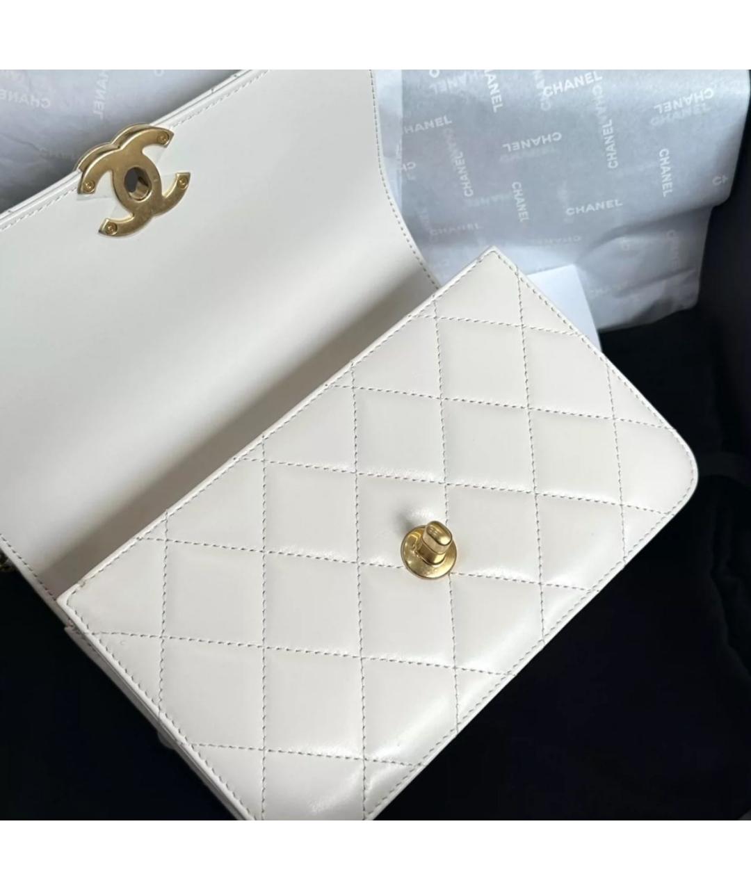 CHANEL Кожаная сумка через плечо, фото 3