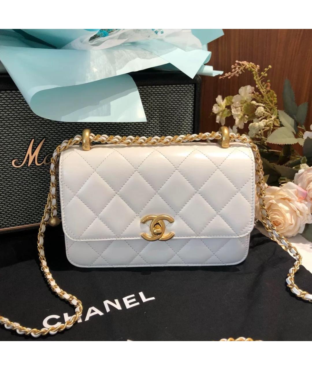 CHANEL Кожаная сумка через плечо, фото 2