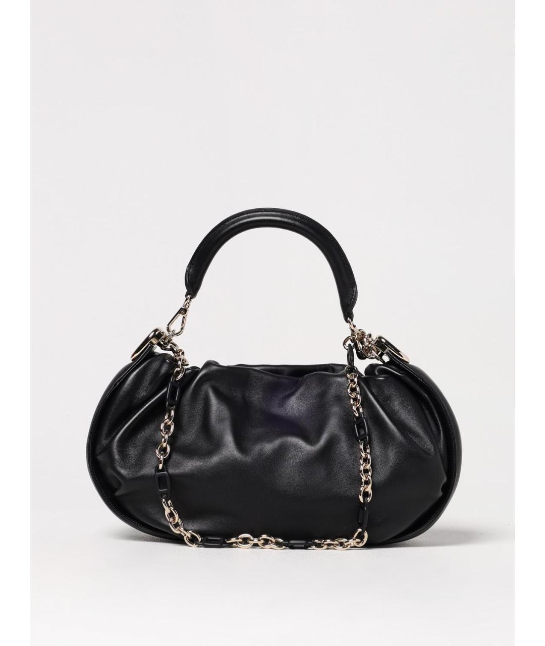 ROGER VIVIER Черная кожаная сумка с короткими ручками, фото 6
