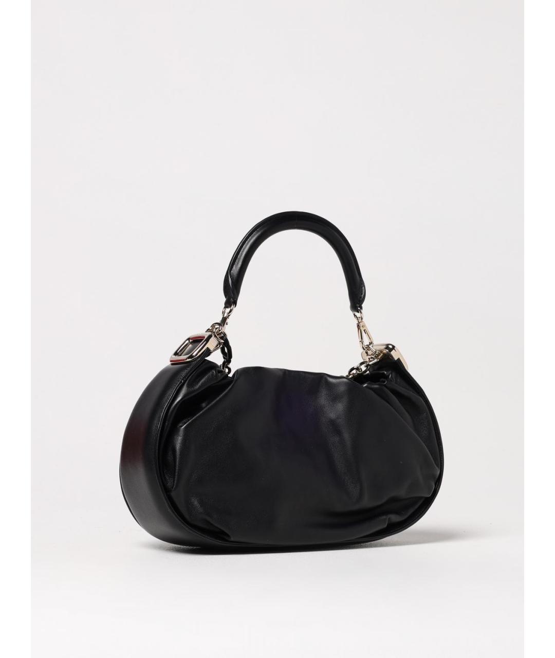 ROGER VIVIER Черная кожаная сумка с короткими ручками, фото 3