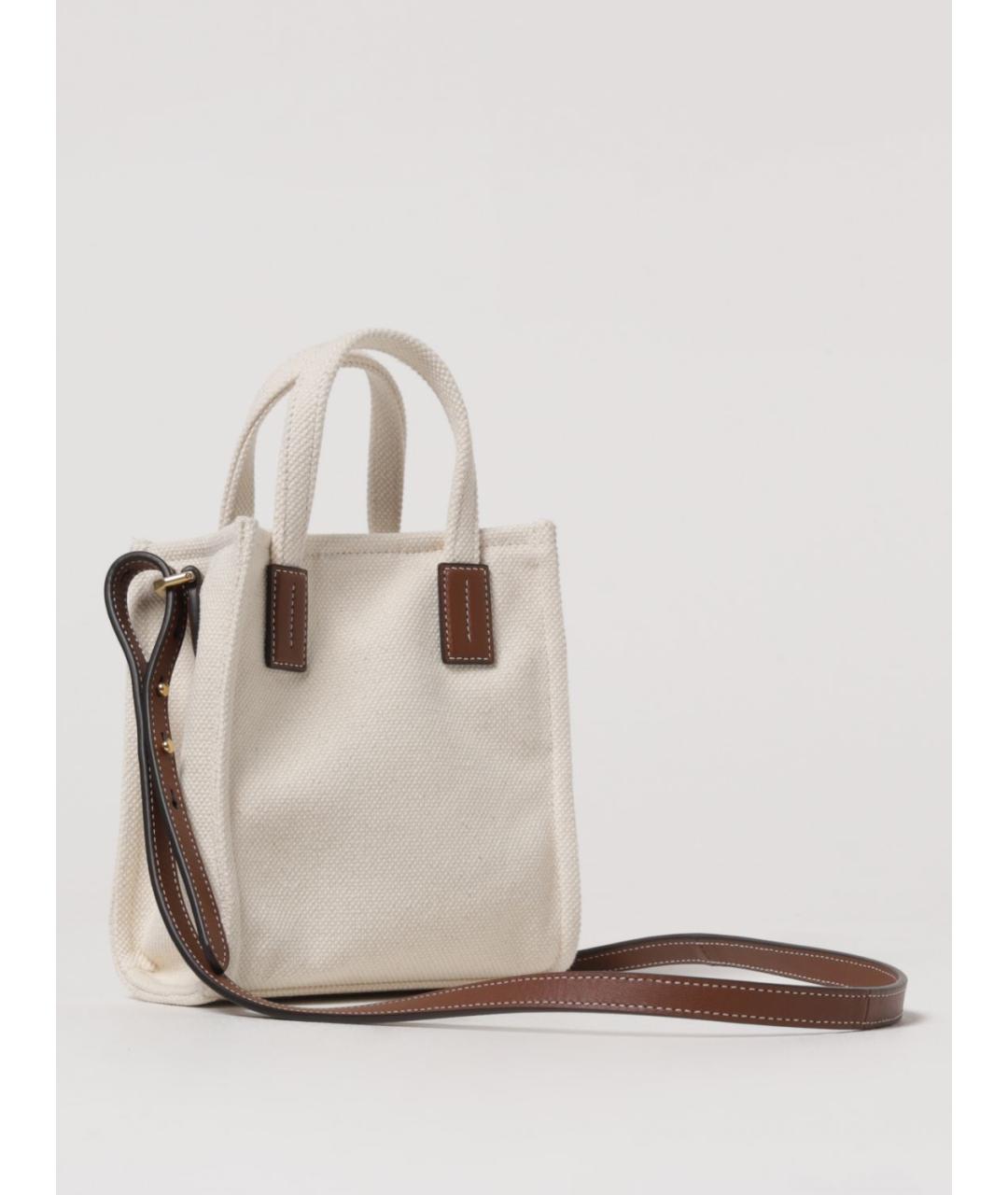 BALLY Бежевая тканевая сумка тоут, фото 3