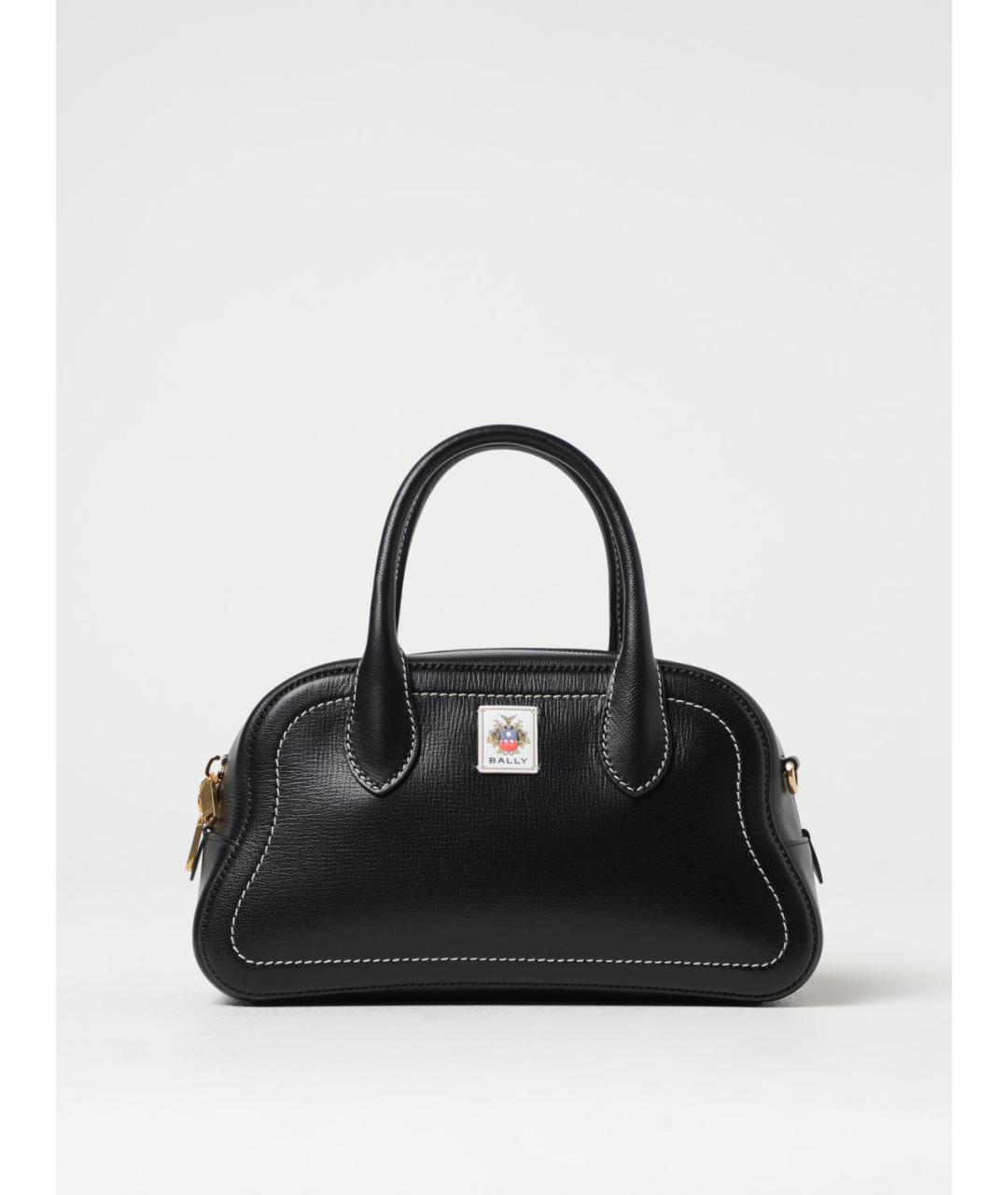 BALLY Черная кожаная сумка тоут, фото 5