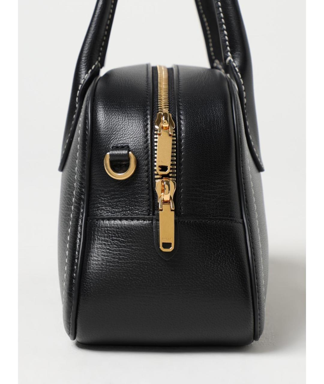 BALLY Черная кожаная сумка тоут, фото 3