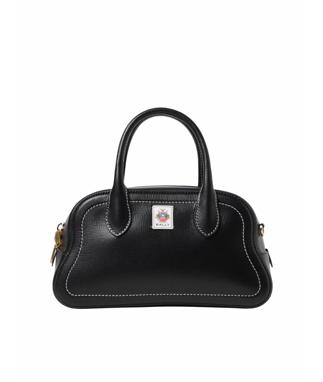 BALLY Черная кожаная сумка тоут, фото 1