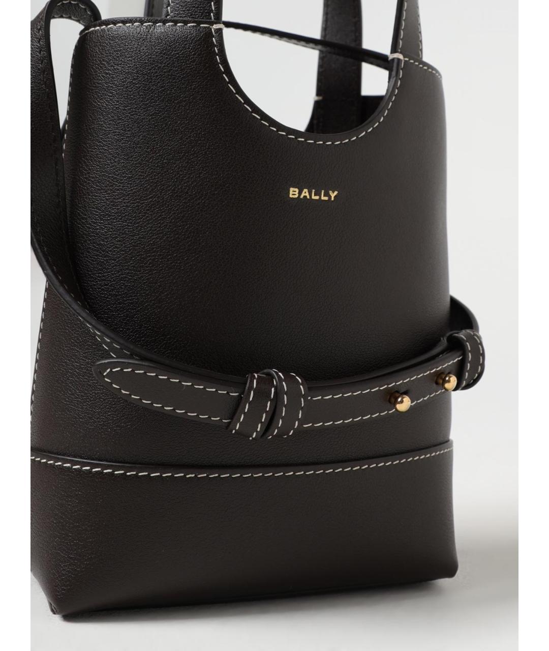 BALLY Коричневая кожаная сумка тоут, фото 3