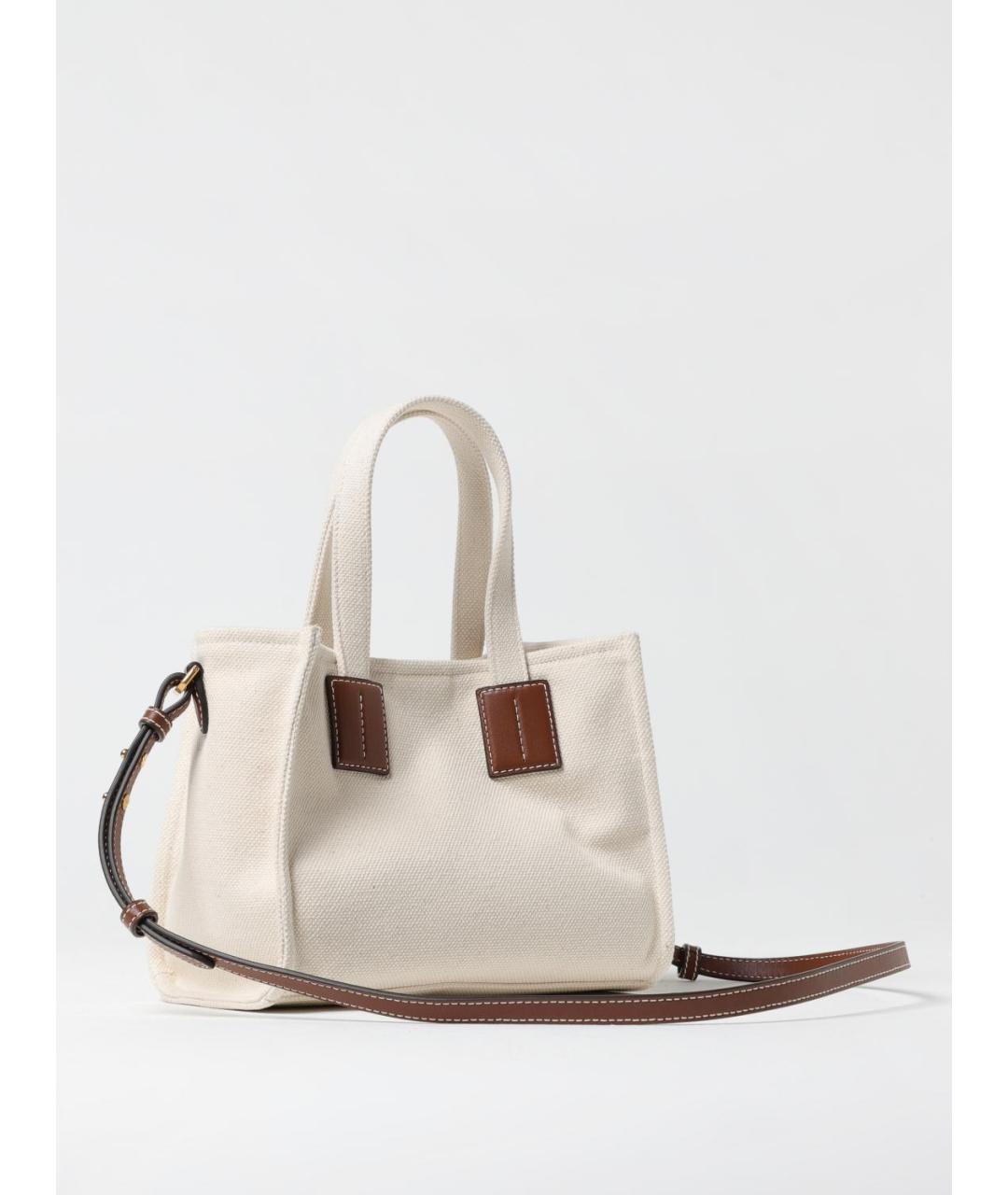 BALLY Бежевая тканевая сумка тоут, фото 2