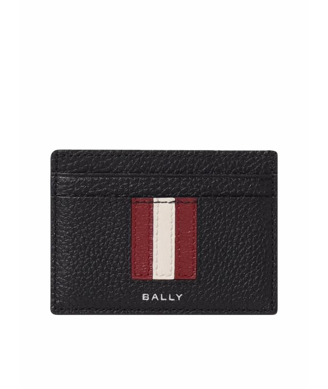 BALLY Черный кожаный кардхолдер, фото 1
