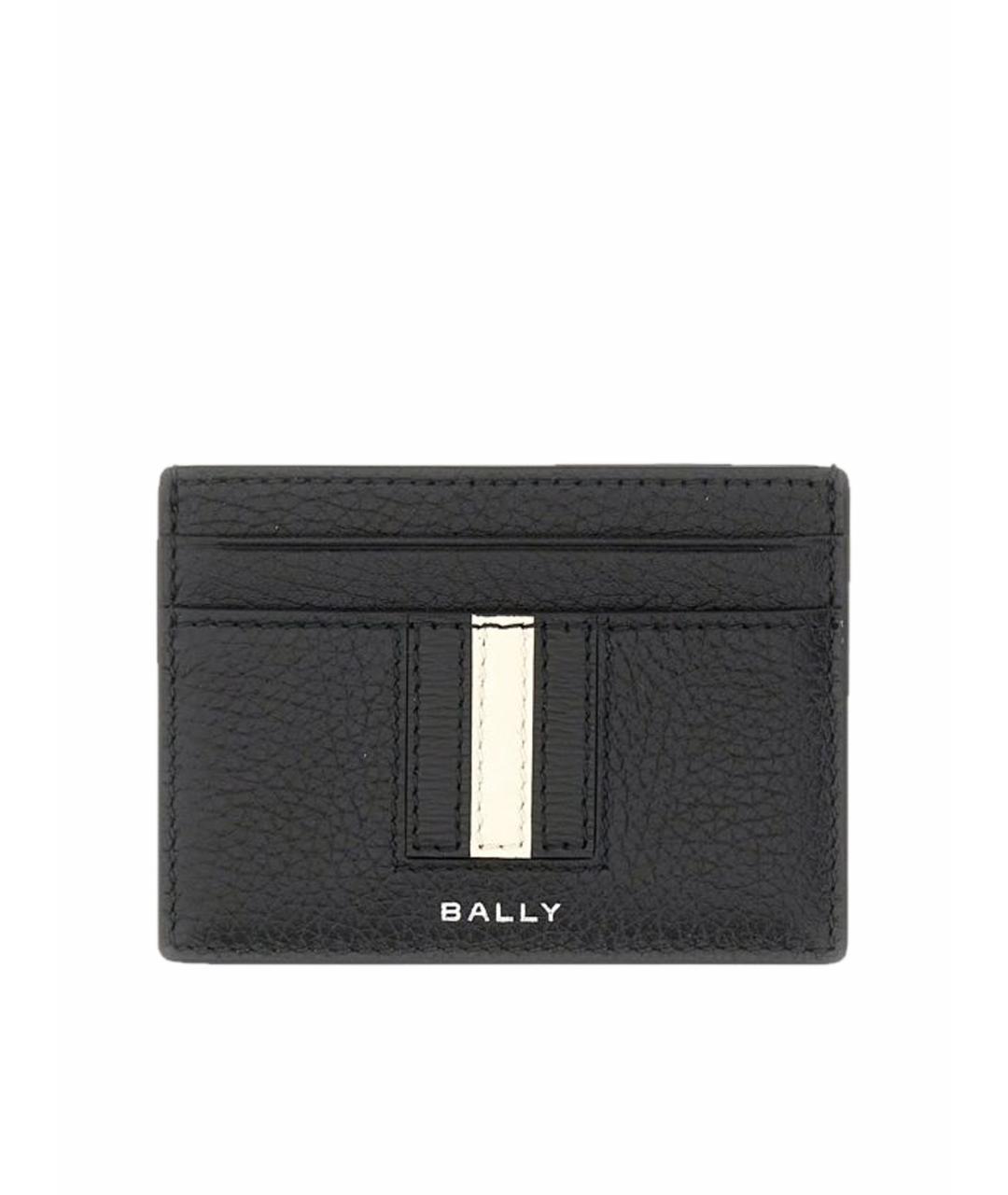 BALLY Черный кожаный кардхолдер, фото 1