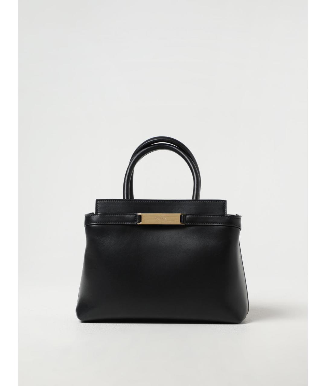BALLY Черная кожаная сумка тоут, фото 5