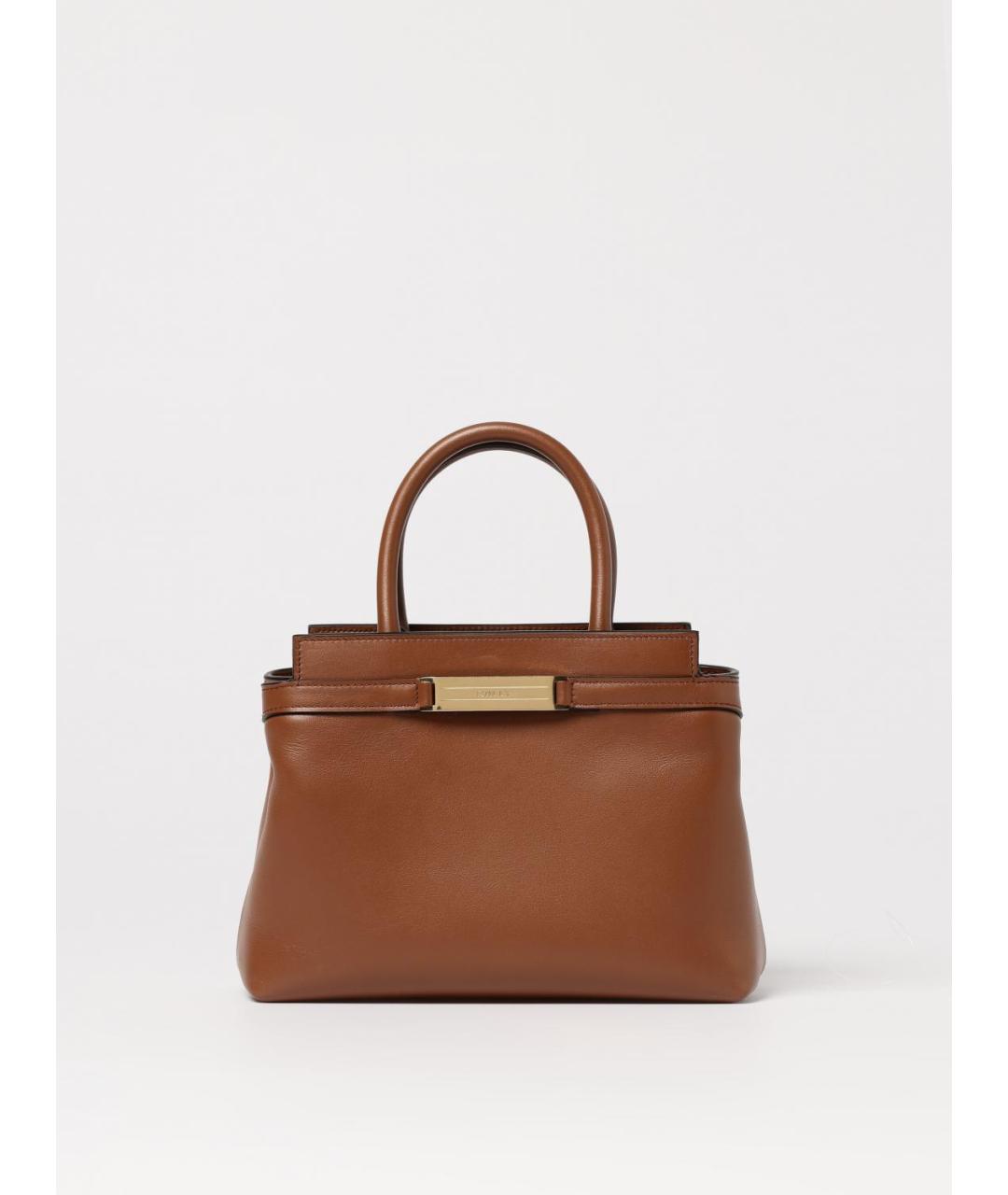 BALLY Коричневая кожаная сумка тоут, фото 6