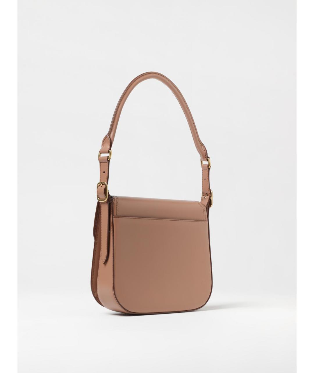 BALLY Бежевая кожаная сумка через плечо, фото 2