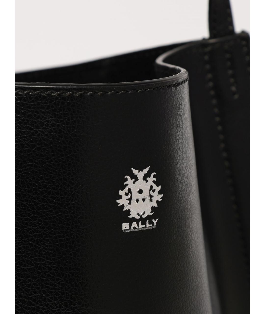 BALLY Черная кожаная сумка через плечо, фото 4
