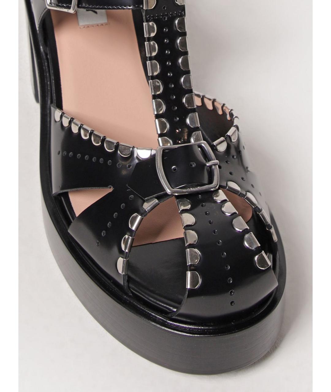 BALLY Черные босоножки, фото 4