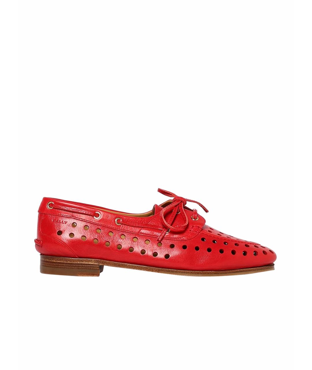 BALLY Красные лоферы, фото 1