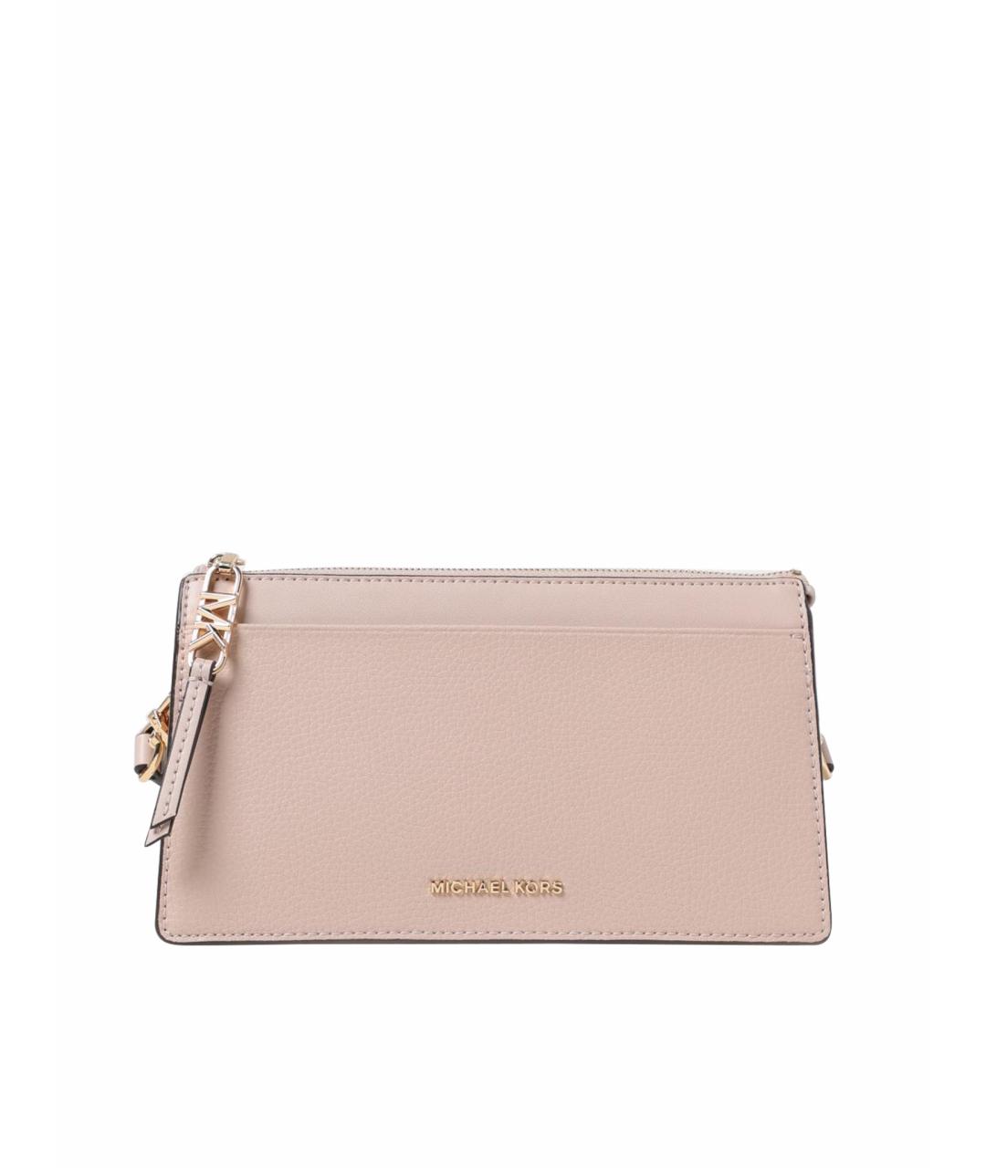 MICHAEL KORS Розовая кожаная сумка через плечо, фото 1