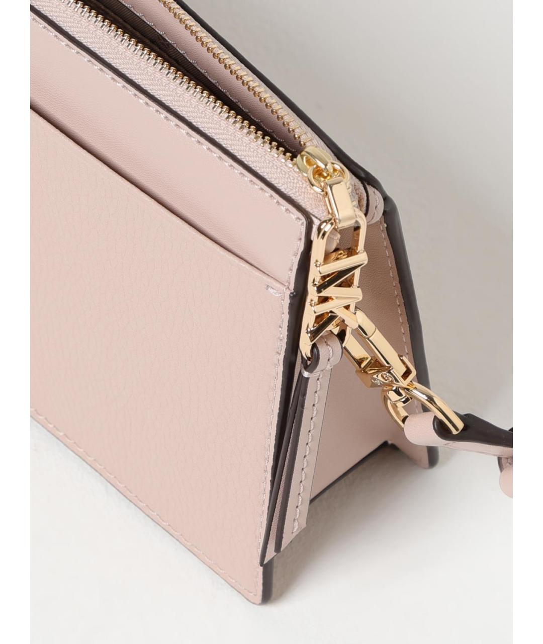 MICHAEL KORS Розовая кожаная сумка через плечо, фото 3