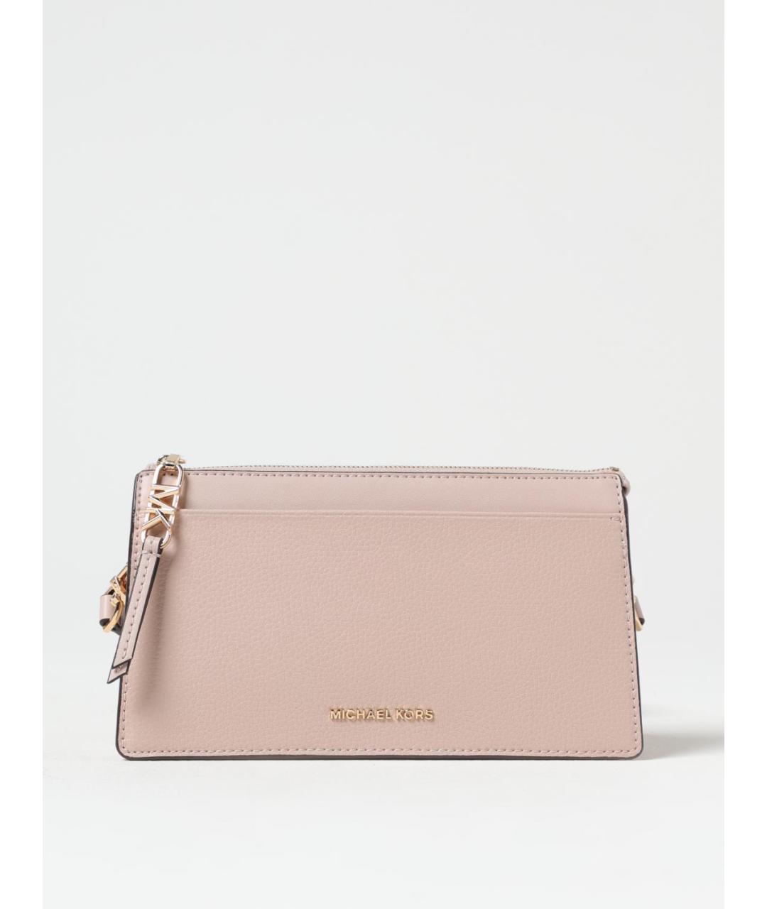 MICHAEL KORS Розовая кожаная сумка через плечо, фото 4