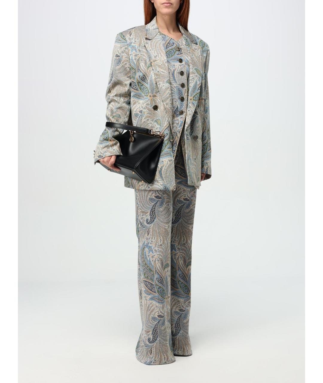 ETRO Черная кожаная сумка через плечо, фото 2
