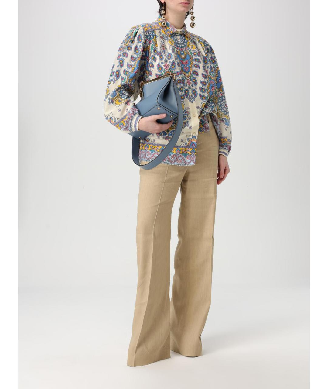 ETRO Голубая кожаная сумка через плечо, фото 2