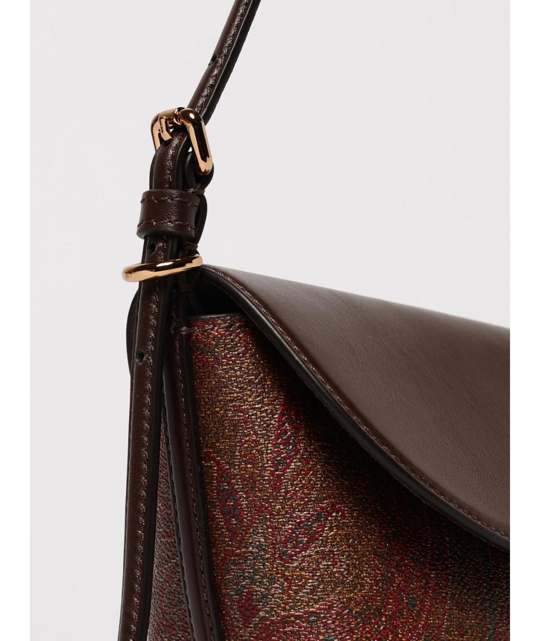ETRO Коричневая тканевая сумка через плечо, фото 3