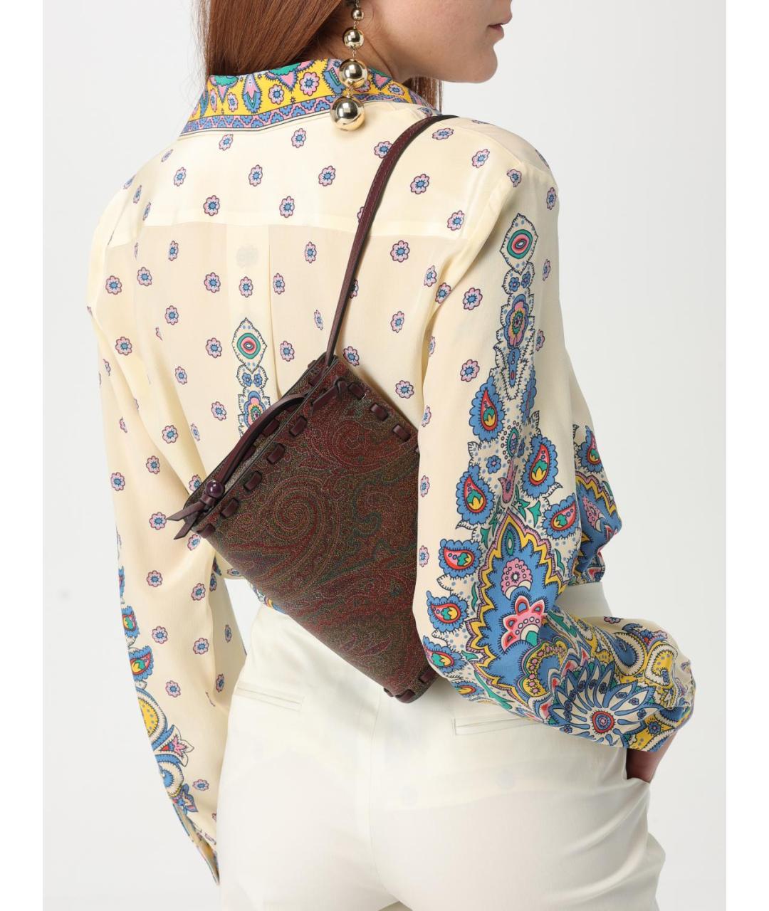 ETRO Мульти кожаная сумка через плечо, фото 3