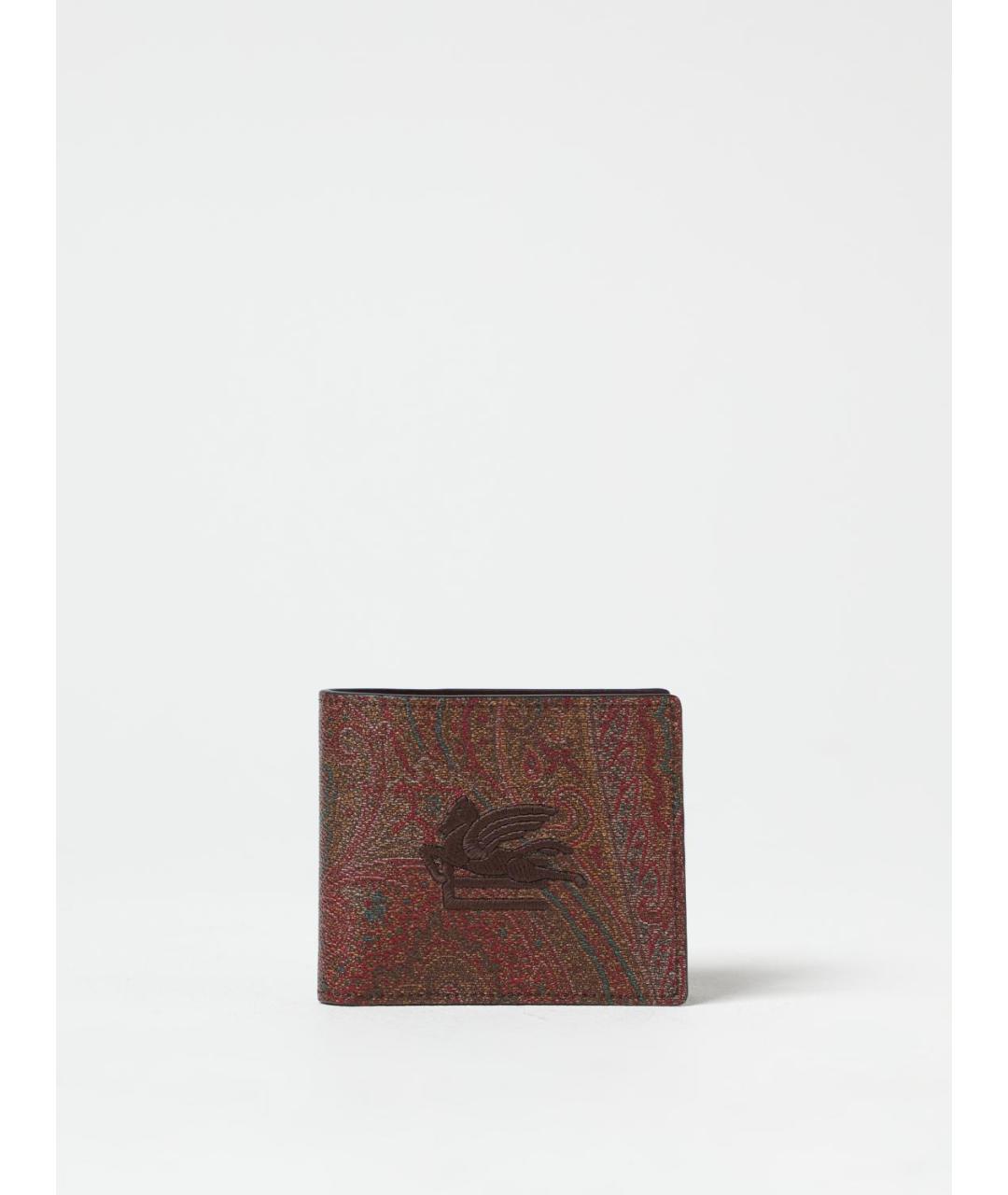 ETRO Коричневый кожаный кошелек, фото 4