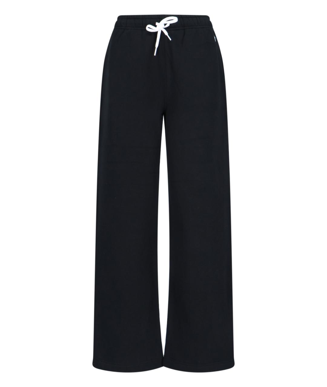 POLO RALPH LAUREN Черные хлопковые прямые брюки, фото 1