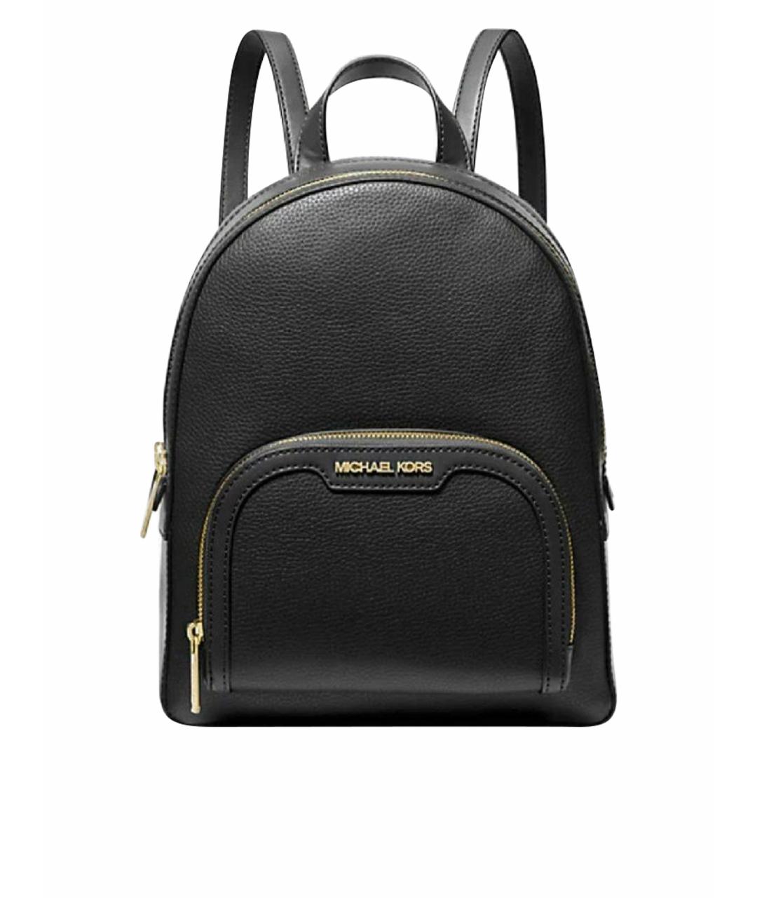MICHAEL KORS Черный кожаный рюкзак, фото 1