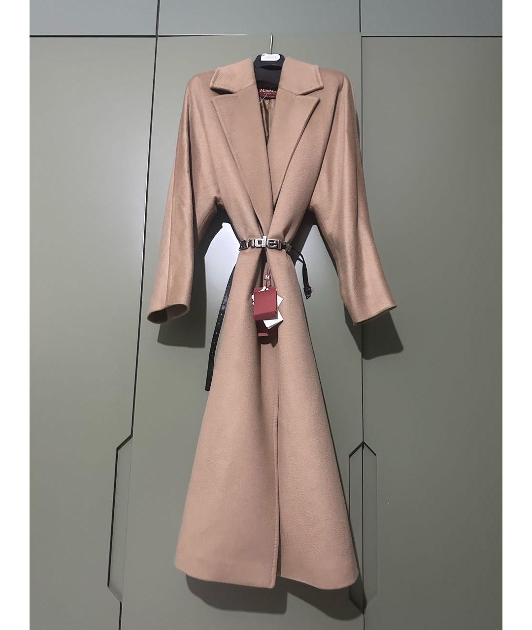 MAX MARA Бежевое вискозное пальто, фото 6