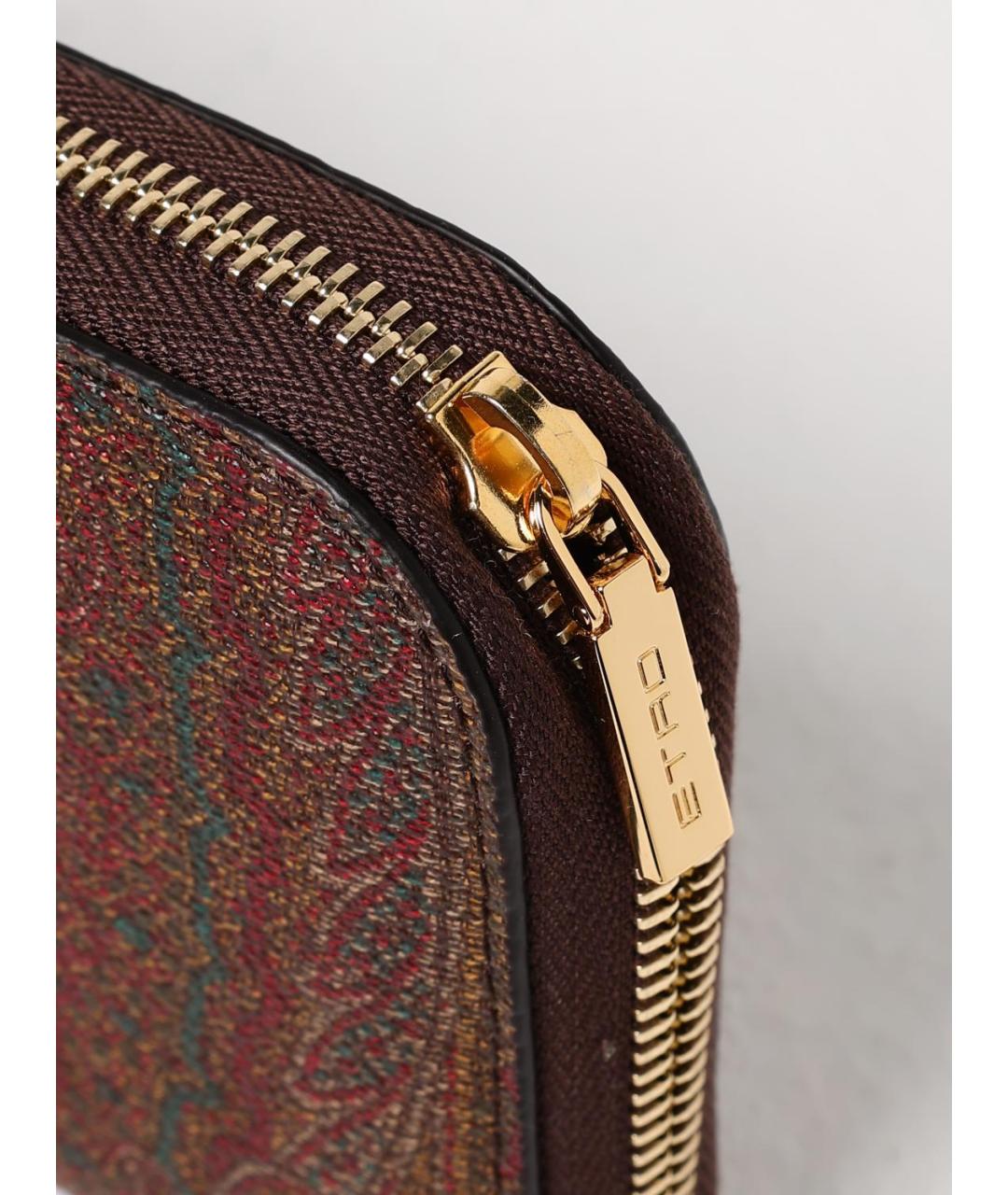 ETRO Коричневый кошелек, фото 4