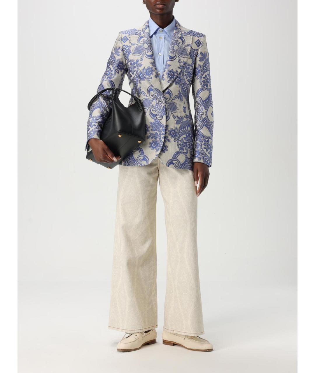 ETRO Черная кожаная сумка тоут, фото 2