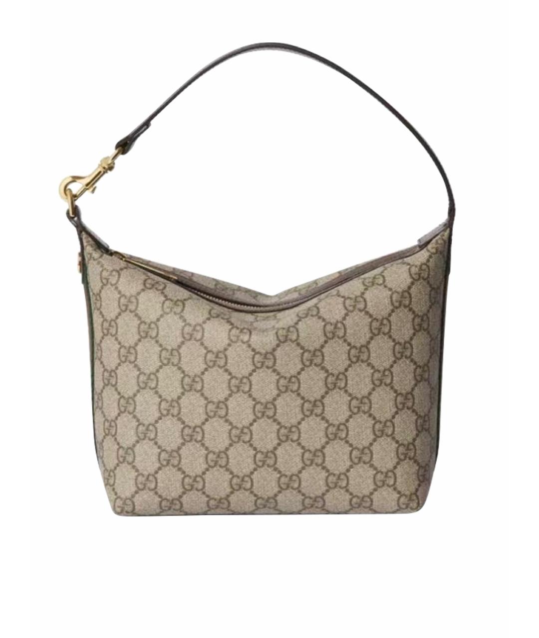 GUCCI Бежевая сумка с короткими ручками, фото 6