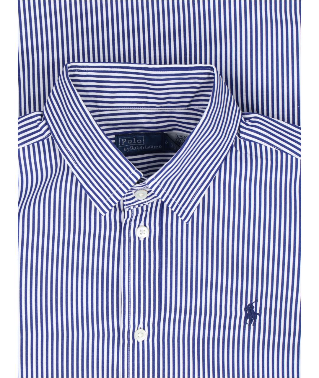 POLO RALPH LAUREN Голубая хлопковая рубашка, фото 3