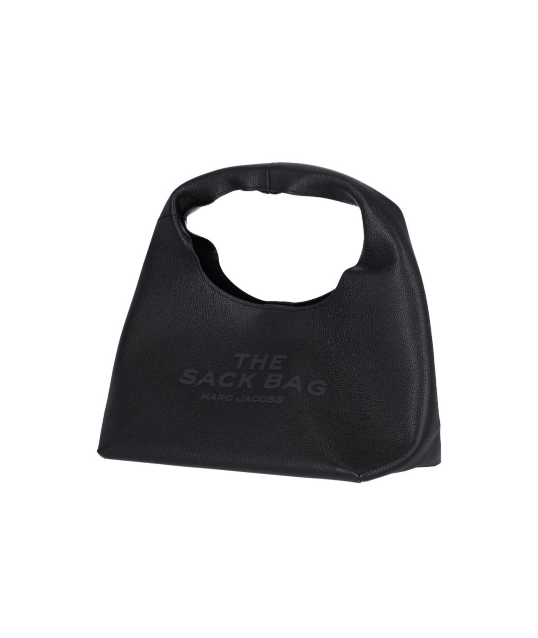 MARC JACOBS Черная кожаная сумка с короткими ручками, фото 2