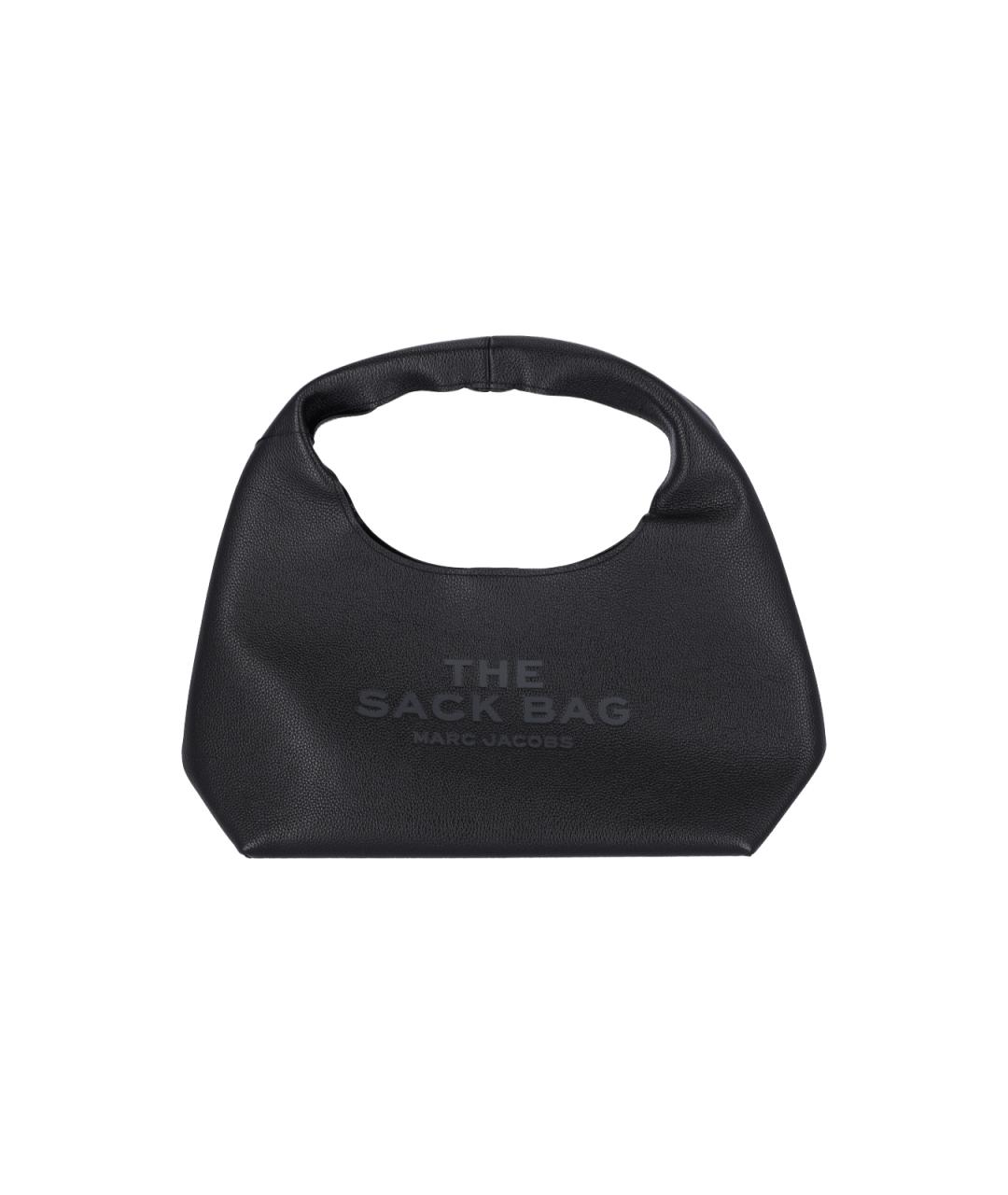 MARC JACOBS Черная кожаная сумка с короткими ручками, фото 1