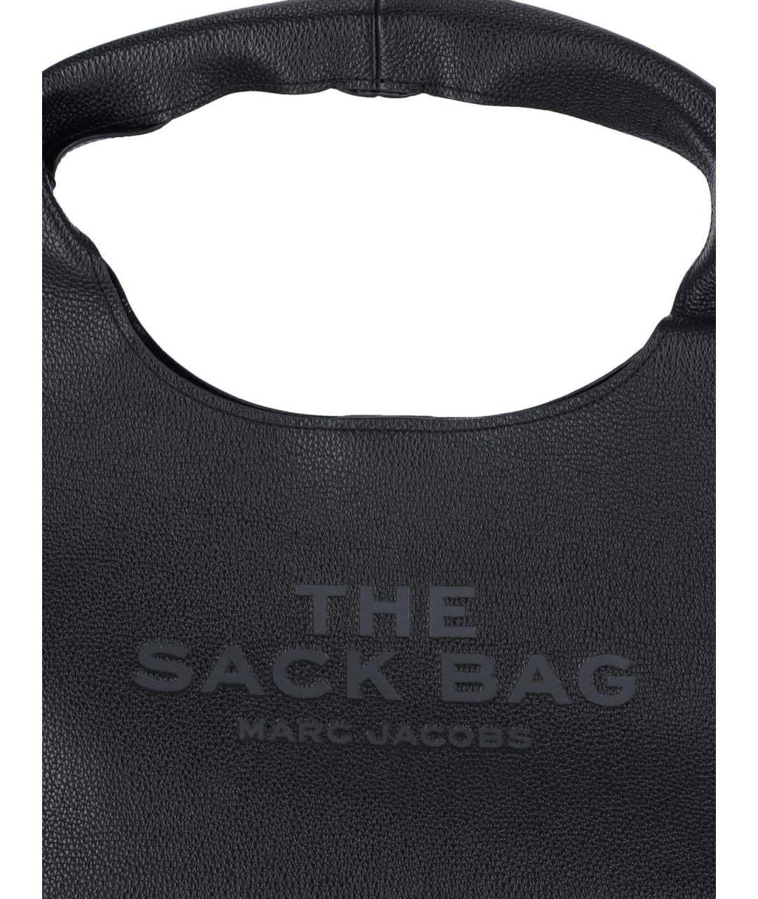 MARC JACOBS Черная кожаная сумка с короткими ручками, фото 4