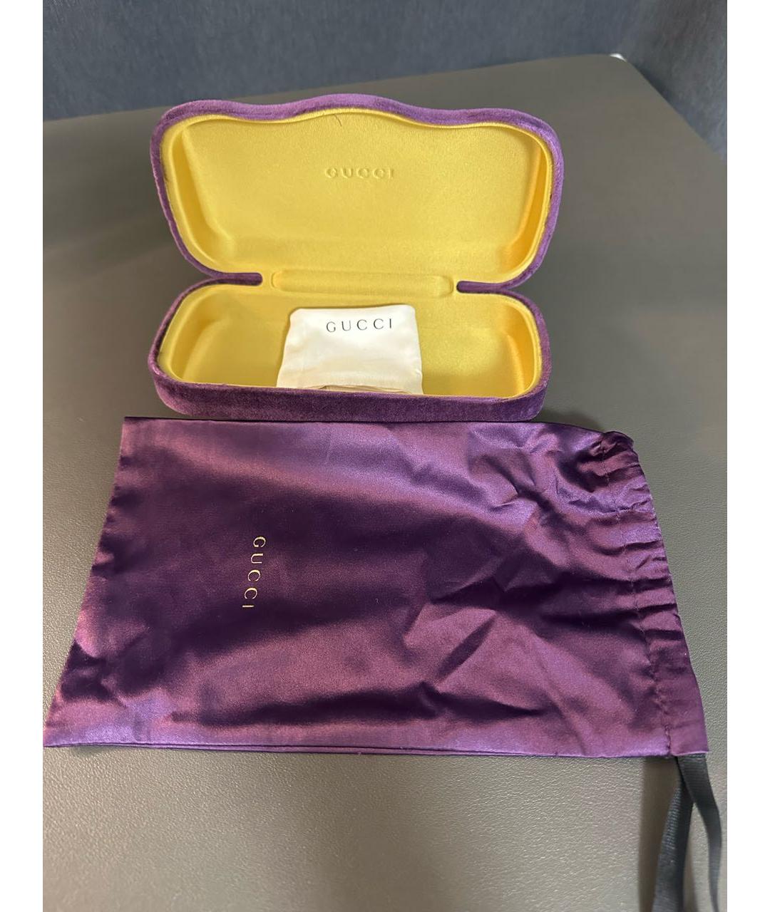 GUCCI Розовые пластиковые солнцезащитные очки, фото 5