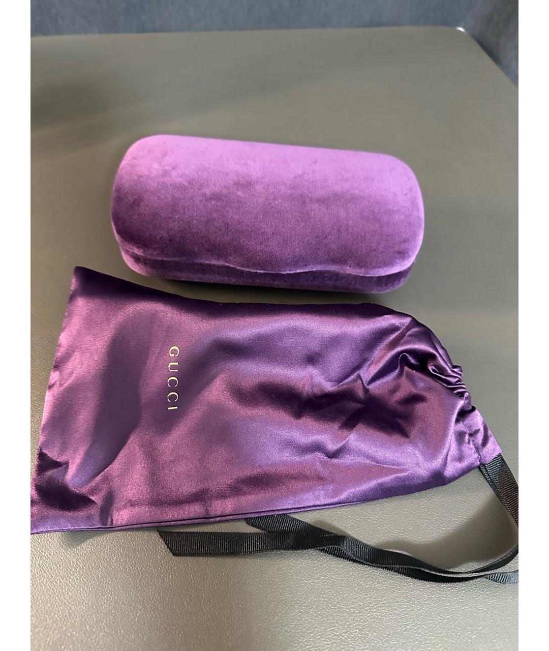 GUCCI Розовые пластиковые солнцезащитные очки, фото 4