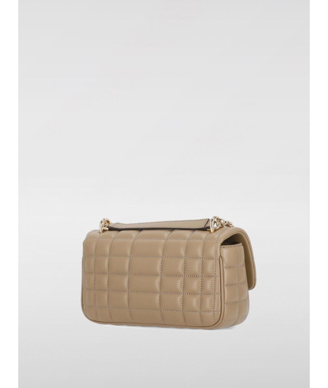 MICHAEL KORS Бежевая кожаная сумка через плечо, фото 3