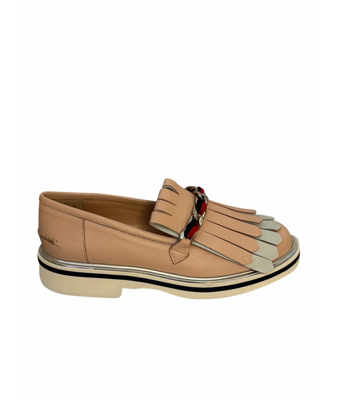 POLLINI Розовые кожаные лоферы, фото 1