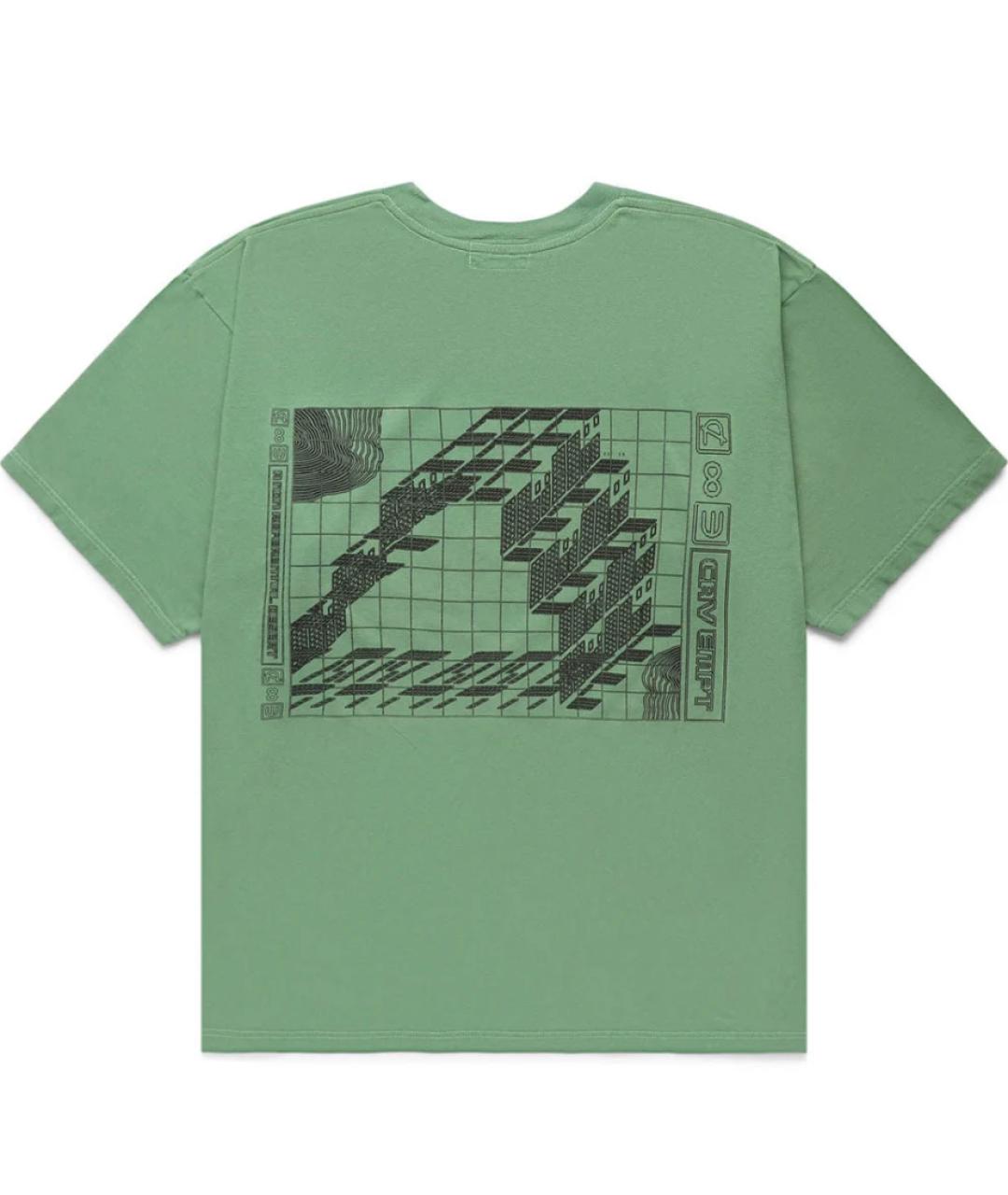 CAV EMPT Зеленая хлопковая футболка, фото 2