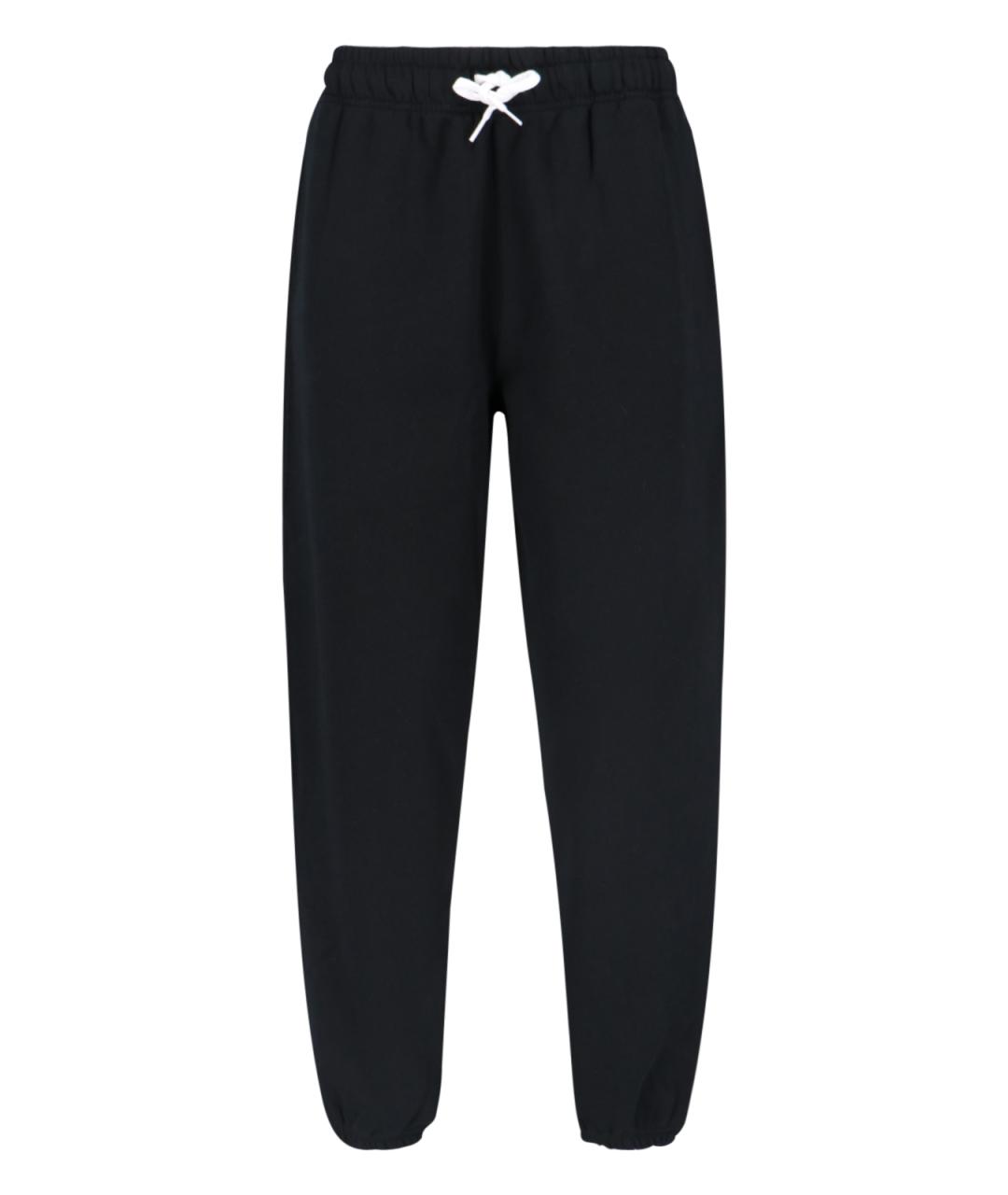 POLO RALPH LAUREN Черные хлопковые прямые брюки, фото 1