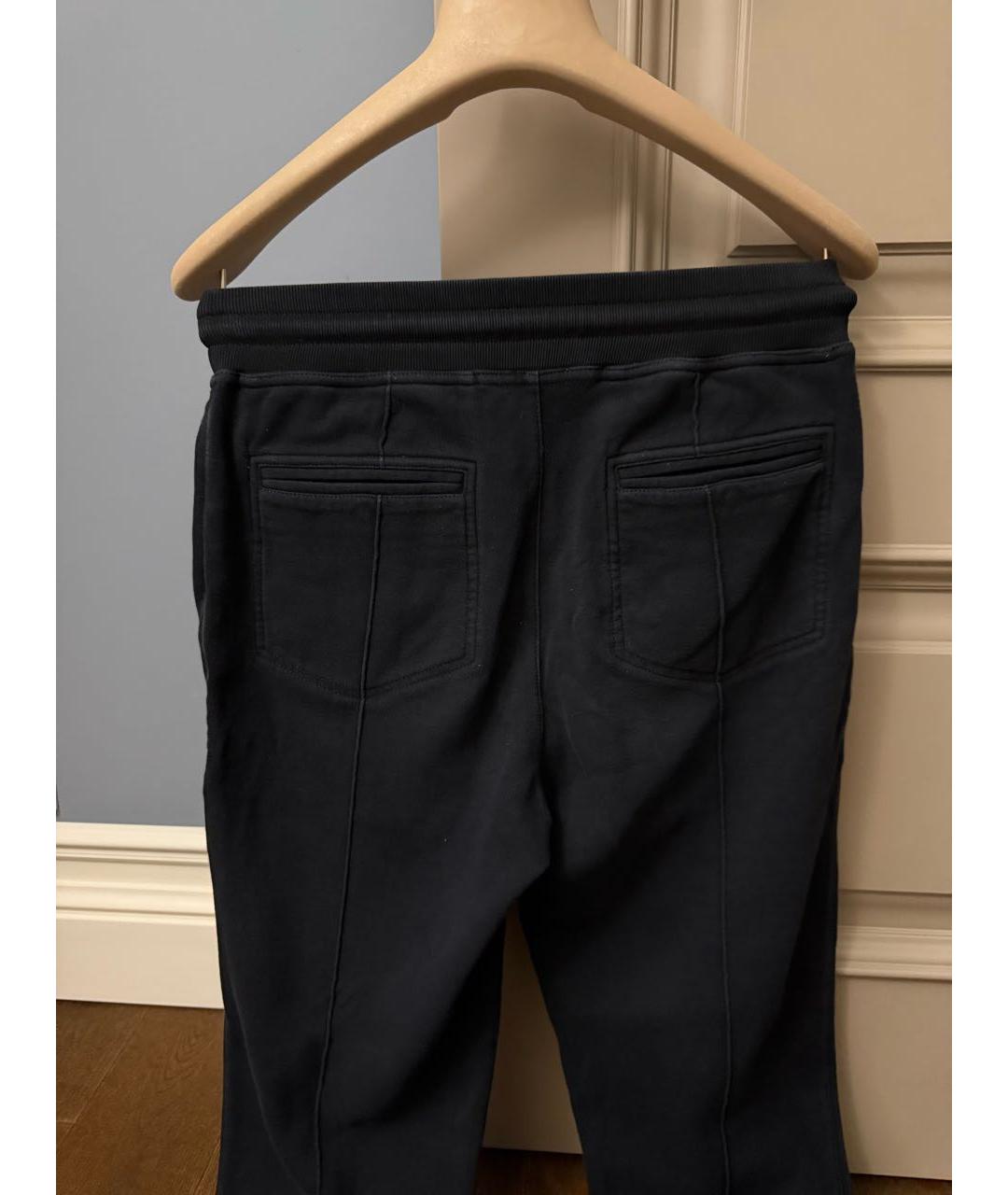 BRUNELLO CUCINELLI Черные хлопковые повседневные брюки, фото 6