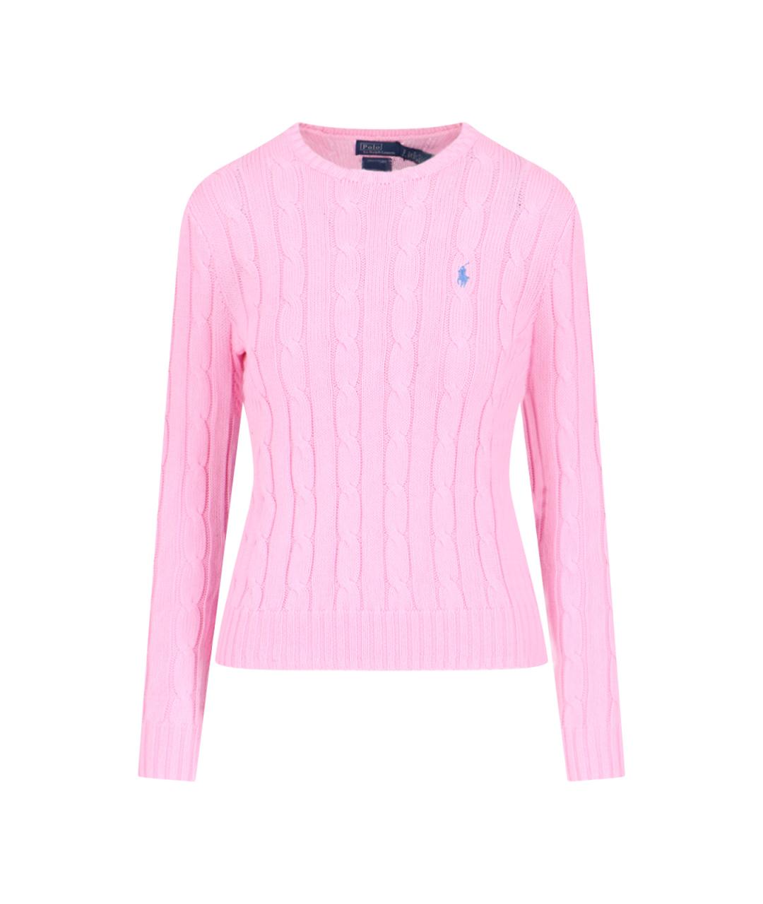 POLO RALPH LAUREN Розовый хлопковый джемпер / свитер, фото 1