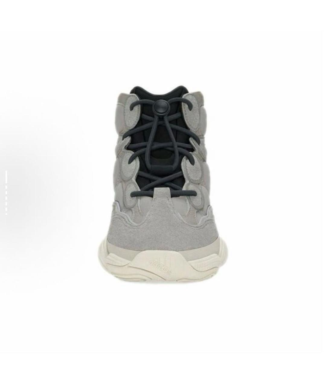 ADIDAS YEEZY Бежевые замшевые кроссовки, фото 5