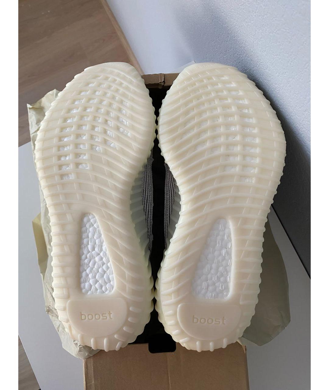 ADIDAS YEEZY Белые текстильные кроссовки, фото 6