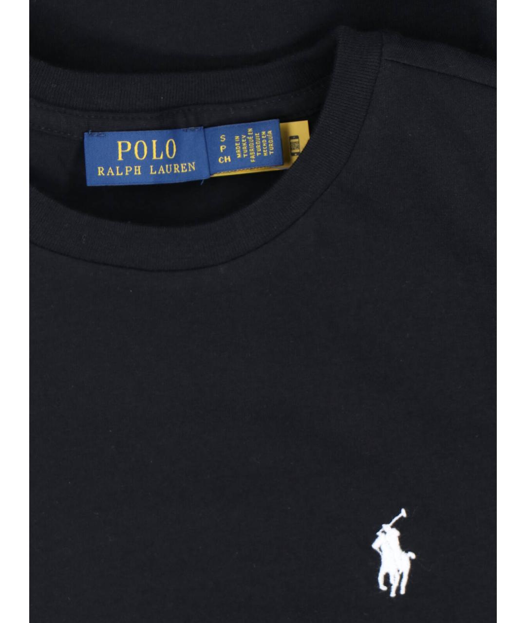 POLO RALPH LAUREN Черная хлопковая футболка, фото 2