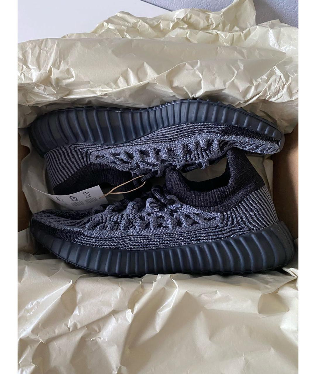 ADIDAS YEEZY Черные текстильные кроссовки, фото 2