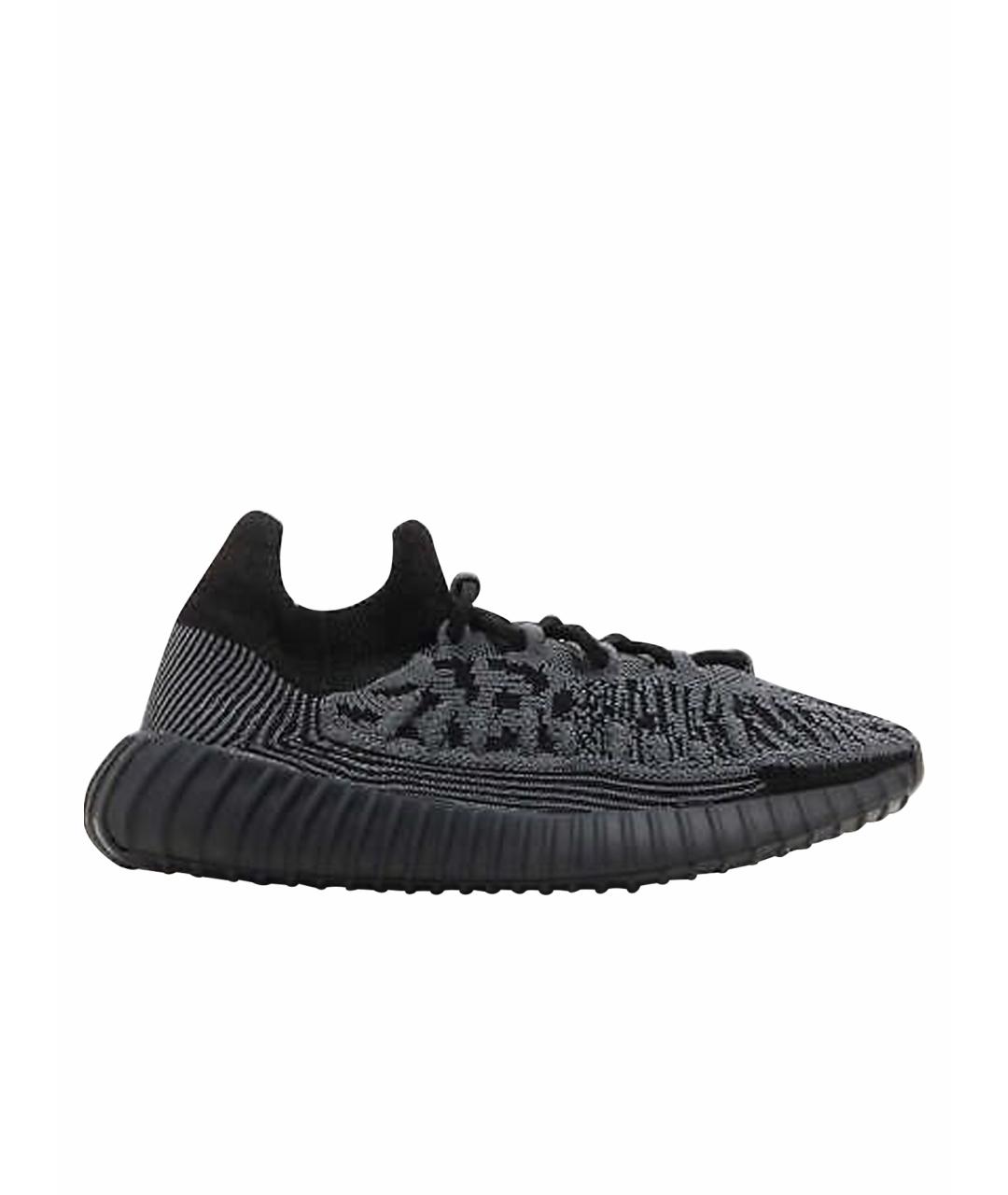 ADIDAS YEEZY Черные текстильные кроссовки, фото 1