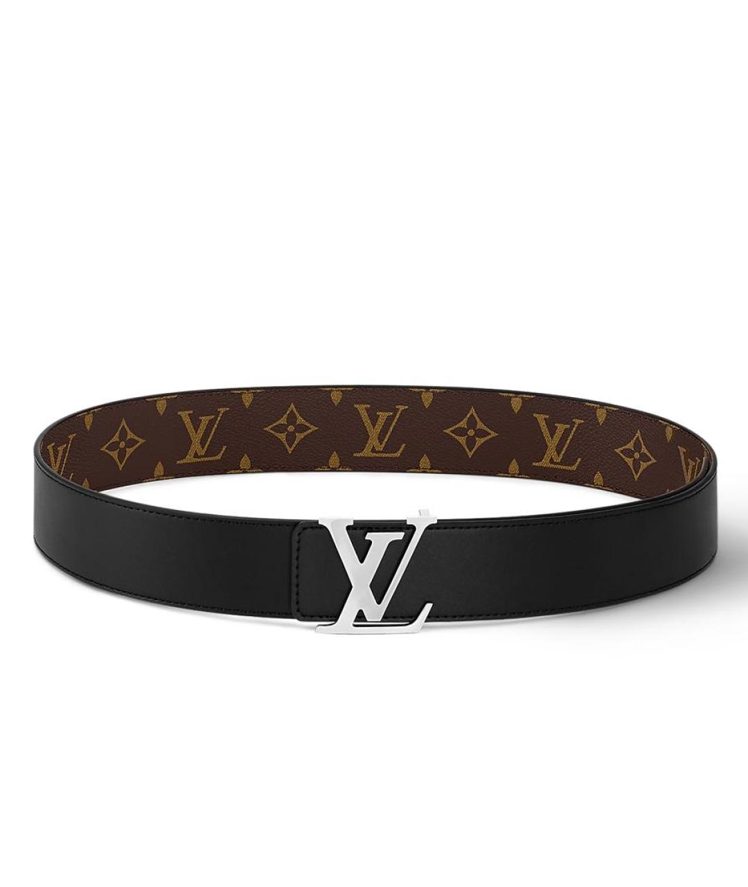 LOUIS VUITTON Коричневый кожаный ремень, фото 6